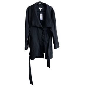 Motherhood Maternity Women's Plus Size Black Wrap Pregnancy Jacket Size 3X New